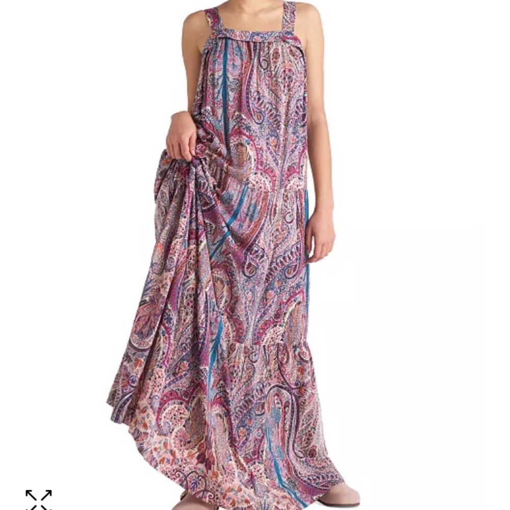 Tiered Maxi Dress Flower Print